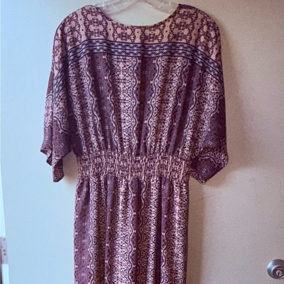 Altar'd State Brown Patterned Geo Maxi Dress - Picture 7 of 8
